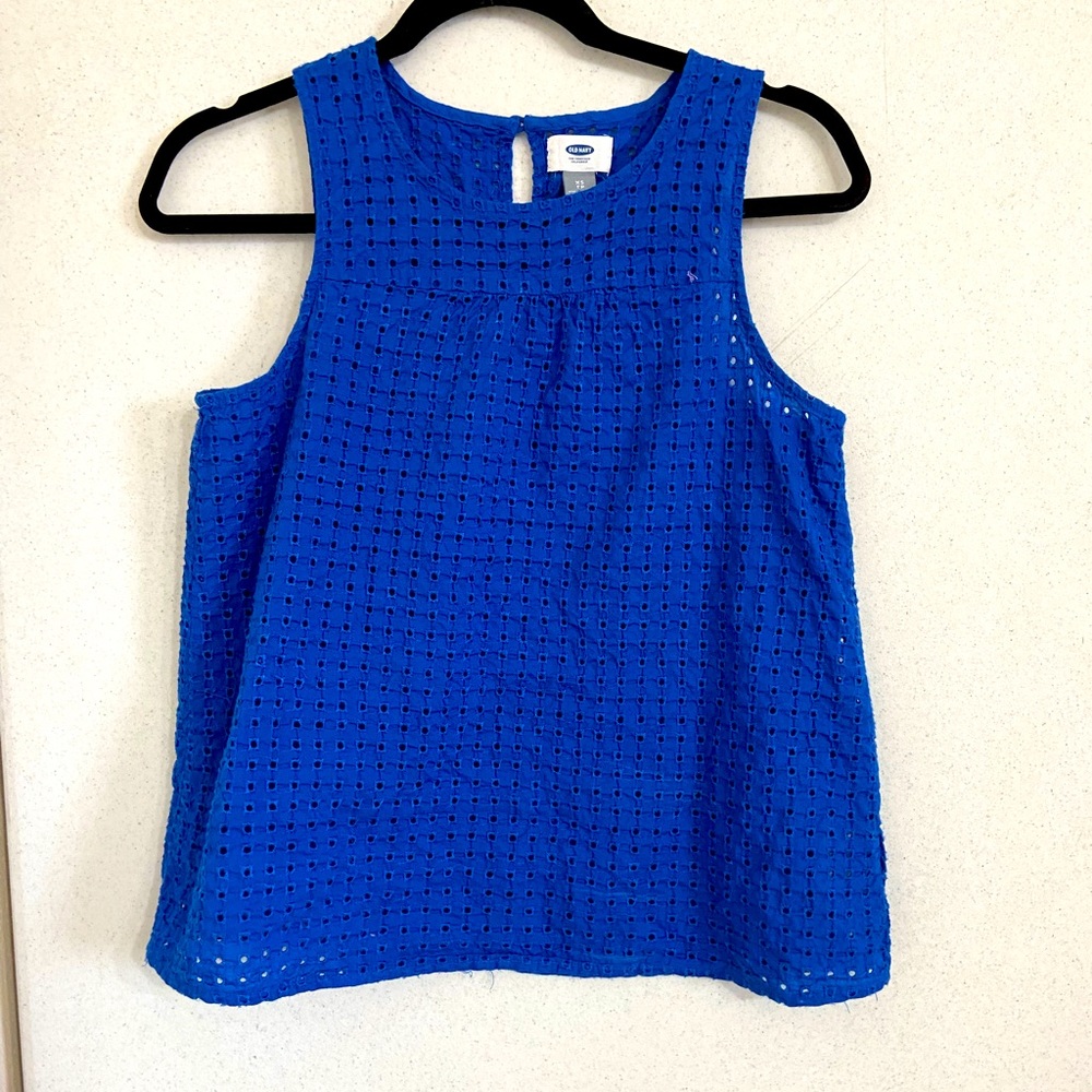 Old Navy Royal Blue Sleeveless Shirt SZ XS